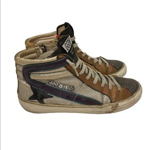 Golden Gooese Leopard Print High Top